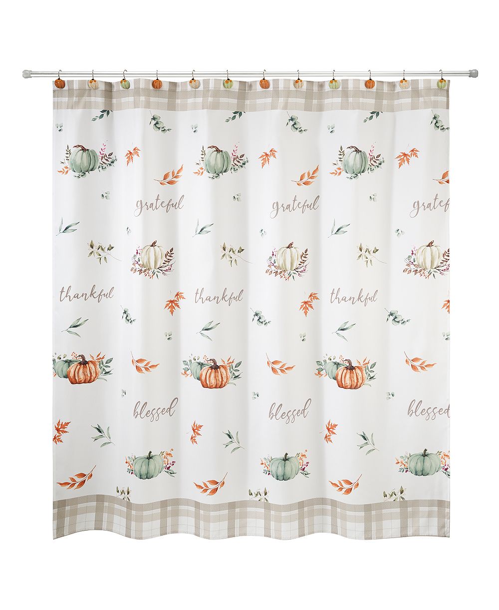 Штора для душа Avanti Grateful Patch Harvest Printed 72" x 72"