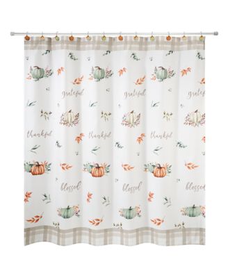 Штора для душа Avanti Grateful Patch Harvest Printed 72" x 72"