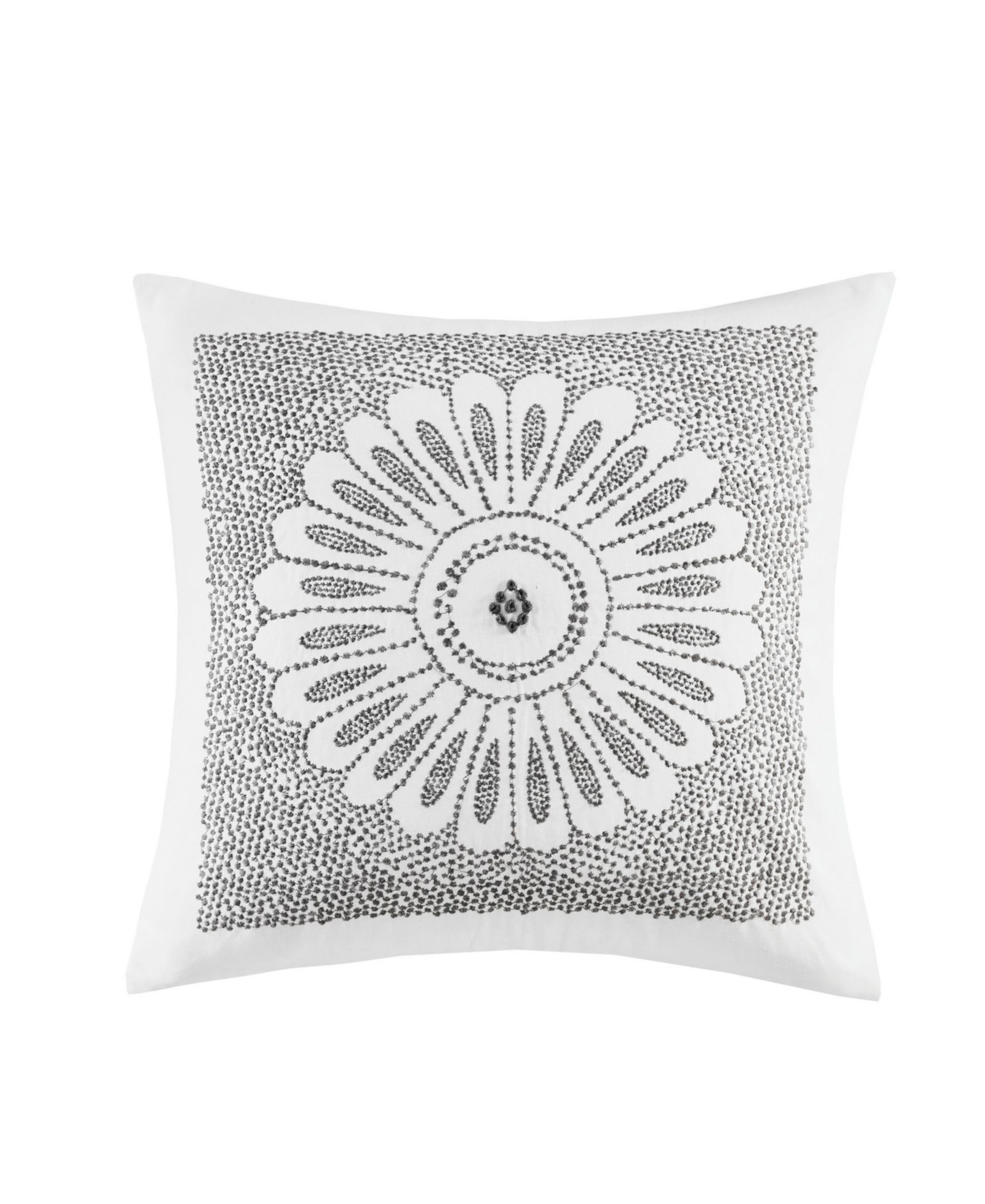Декоративная хлопковая подушка INK+IVY Sofia Embroidered, 20" x 20"