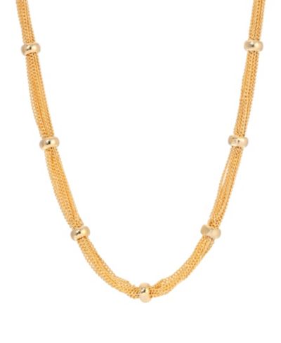 2028 Золотистое ожерелье Station Dainty and Delicate Chain