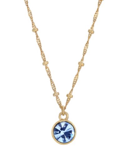 Подвески-кулоны 2028 14k Gold-Plated Blue Charming