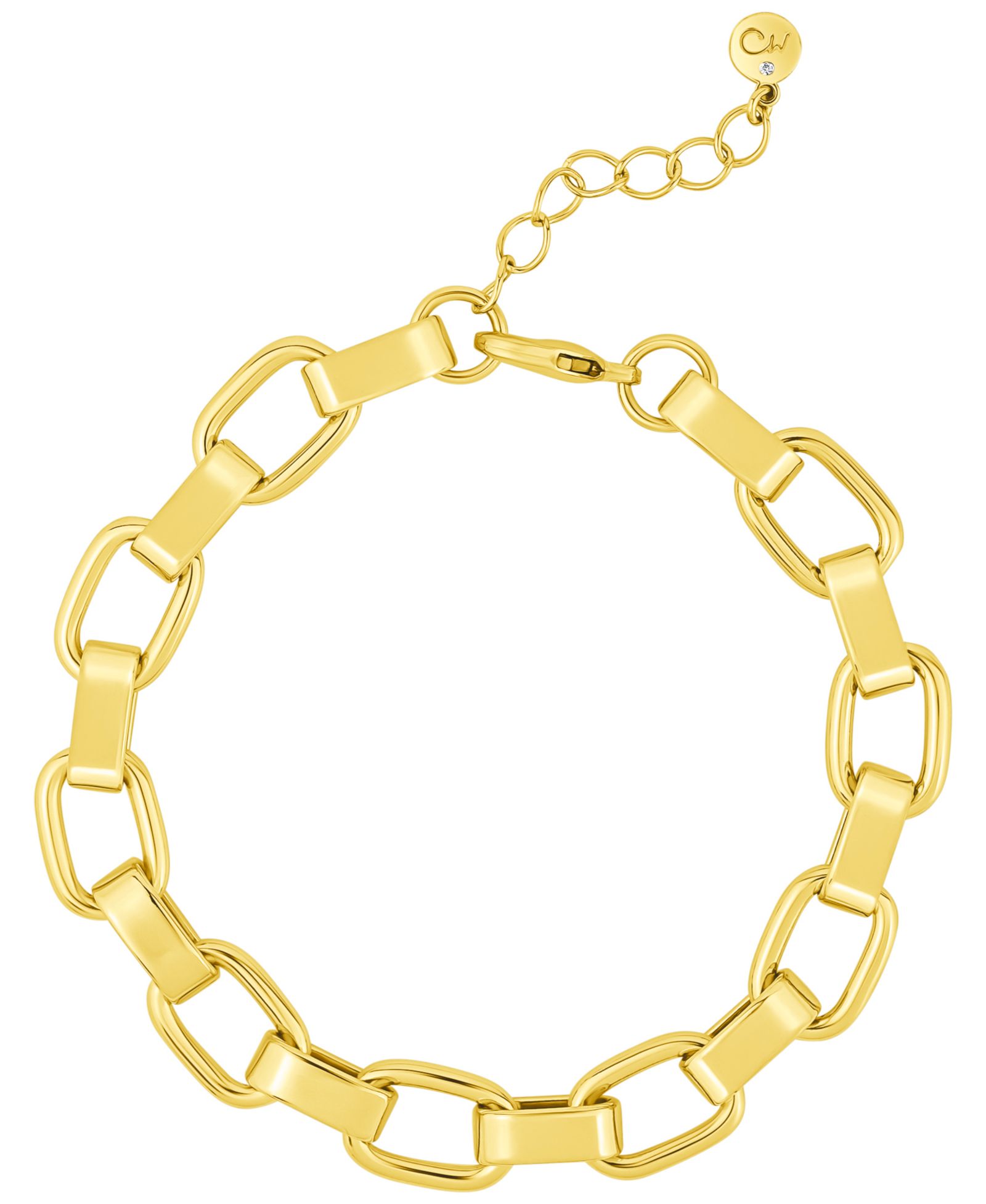 And Now This браслет цепь из полированной латуни с напылением 18K Gold