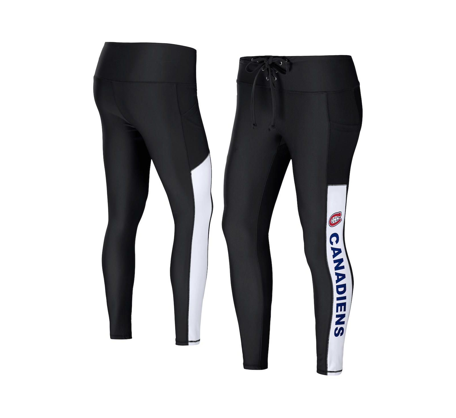 Женские леггинсы WEAR by Erin Andrews Black Montreal Canadiens
