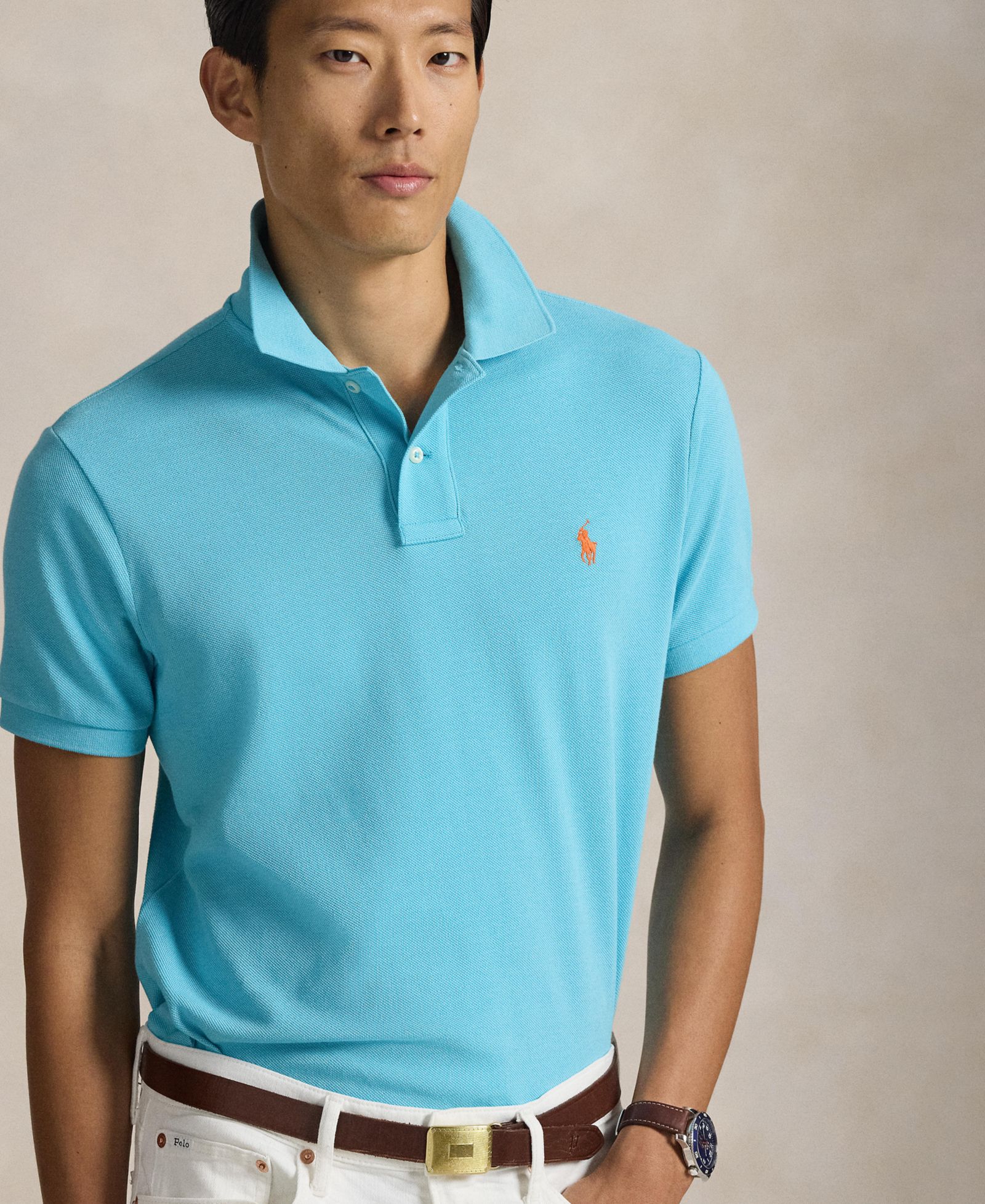 Polo Ralph Lauren Мужская хлопковая рубашка поло Classic-Fit