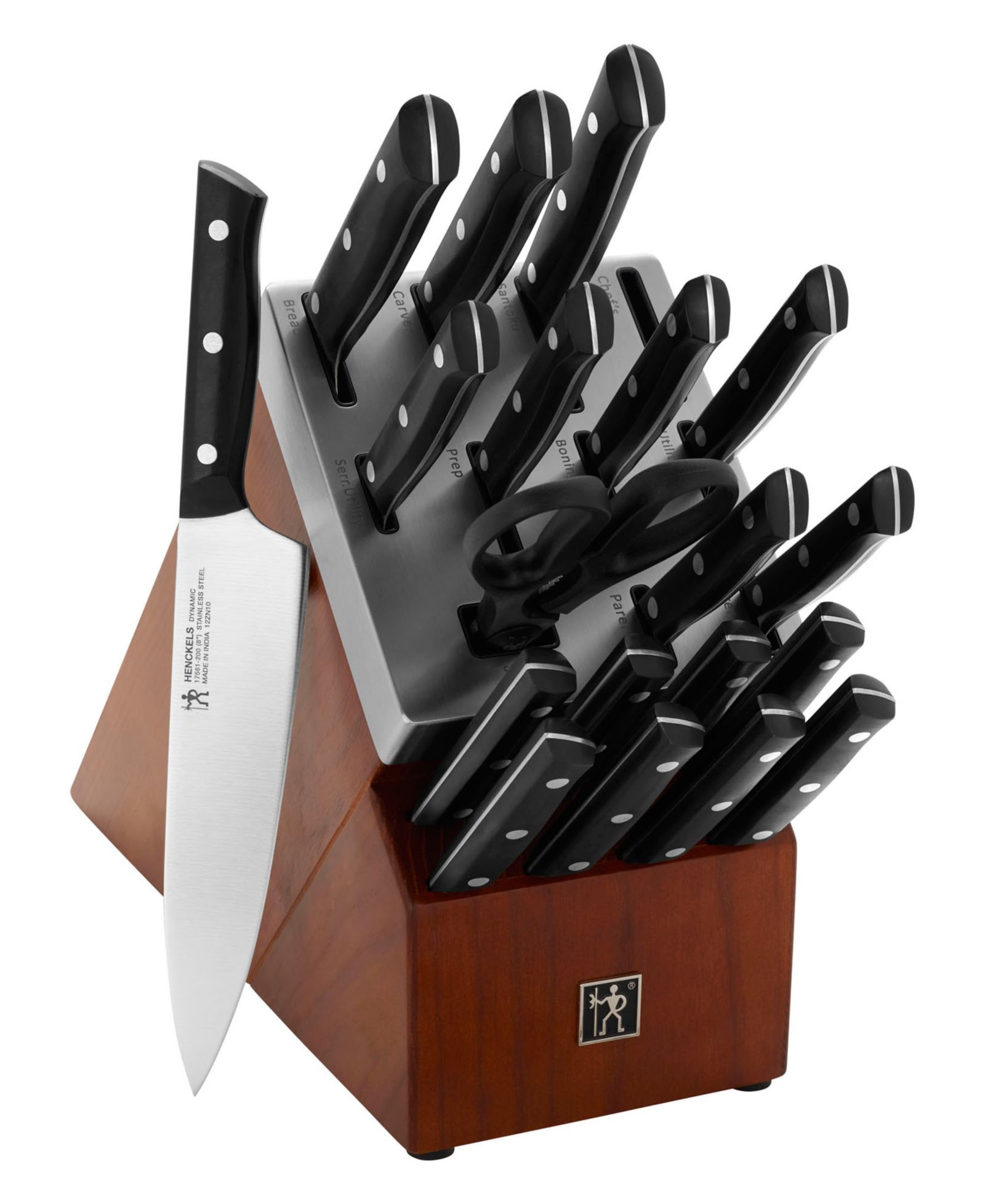 HENCKELS Dynamic Self-Sharpening Knife Block Set, 20 Piece