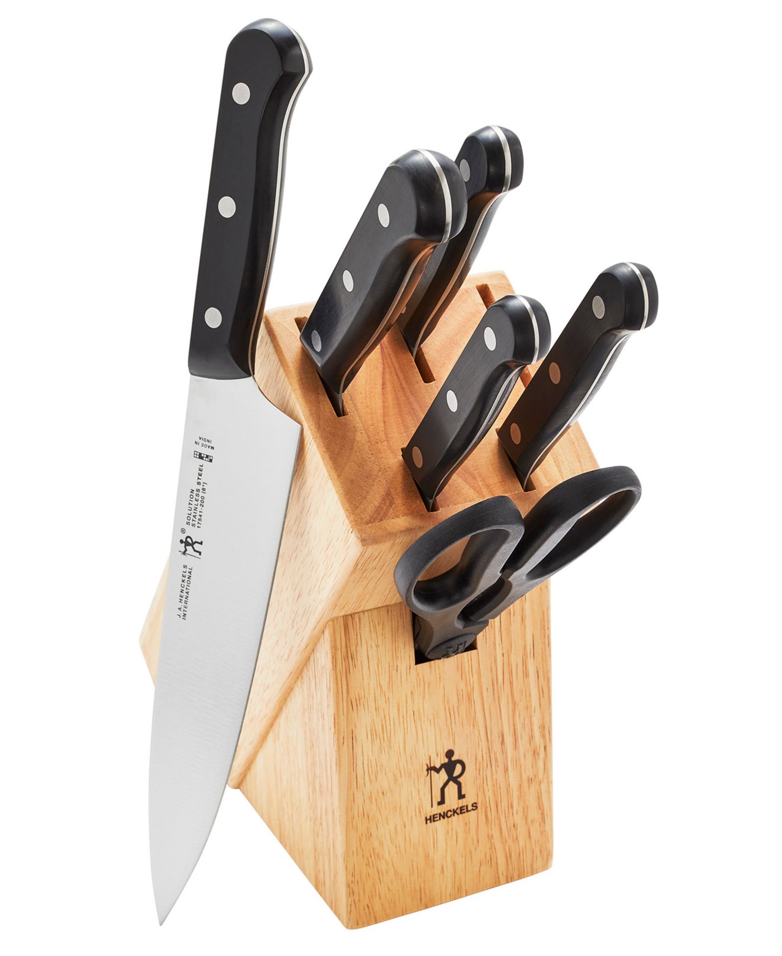 HENCKELS Solution Knife Block Set, 7 Piece