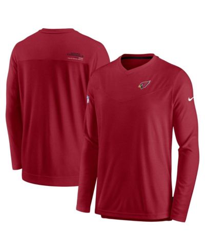 Nike Мужская спортивная футболка Arizona Cardinals 2022 Sideline Coach Chevron, Long Sleeve