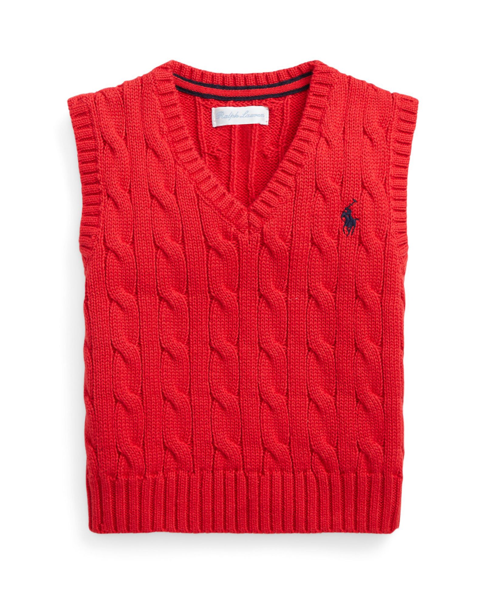 Детский вязаный жилет Polo Ralph Lauren Baby Boys Cable Knit V-neck