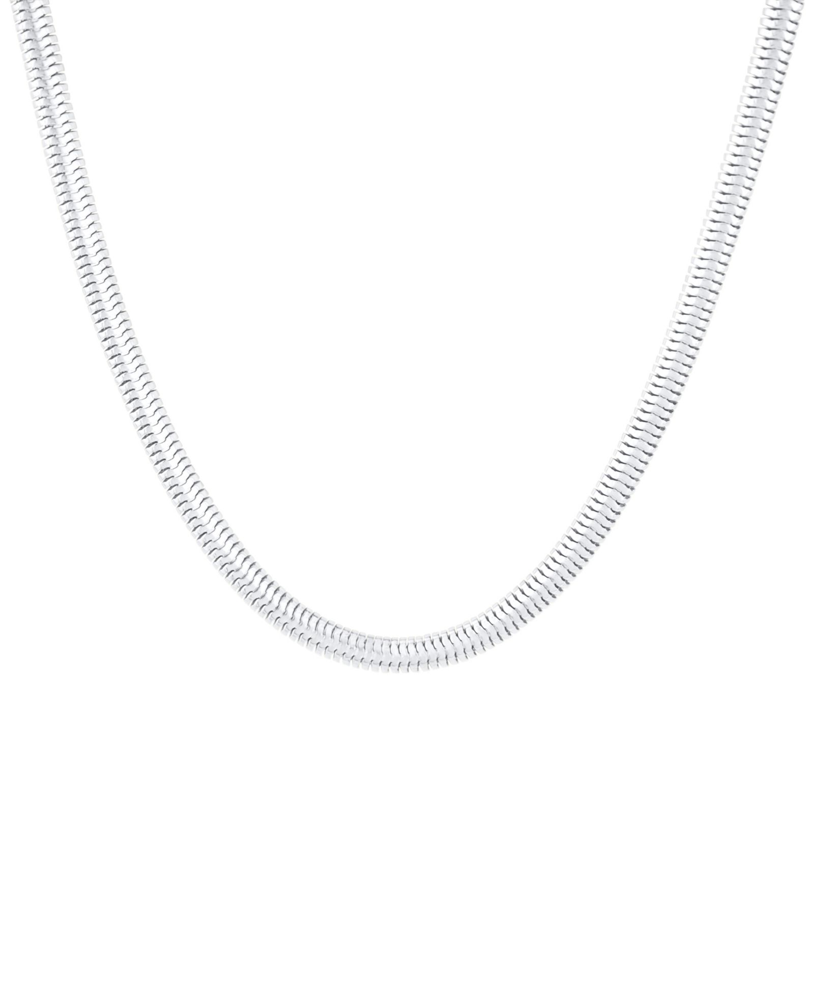 And Now This ожерелье в виде змеиной цепи из латуни с напылением 18K Gold или Silver