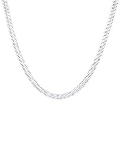 And Now This ожерелье в виде змеиной цепи из латуни с напылением 18K Gold или Silver