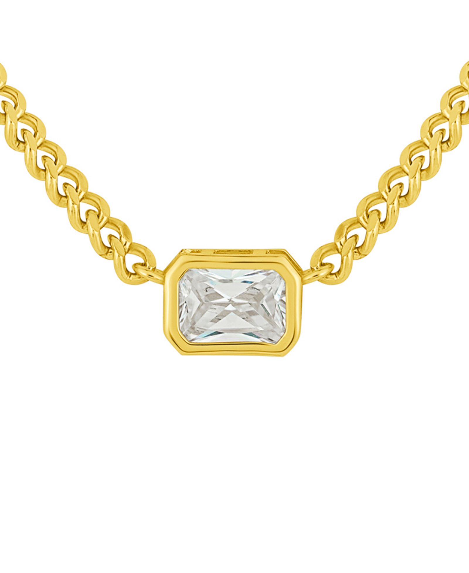 Ожерелье And Now This Cubic Zirconia Curb Chain