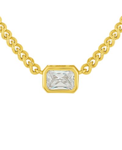 Ожерелье And Now This Cubic Zirconia Curb Chain
