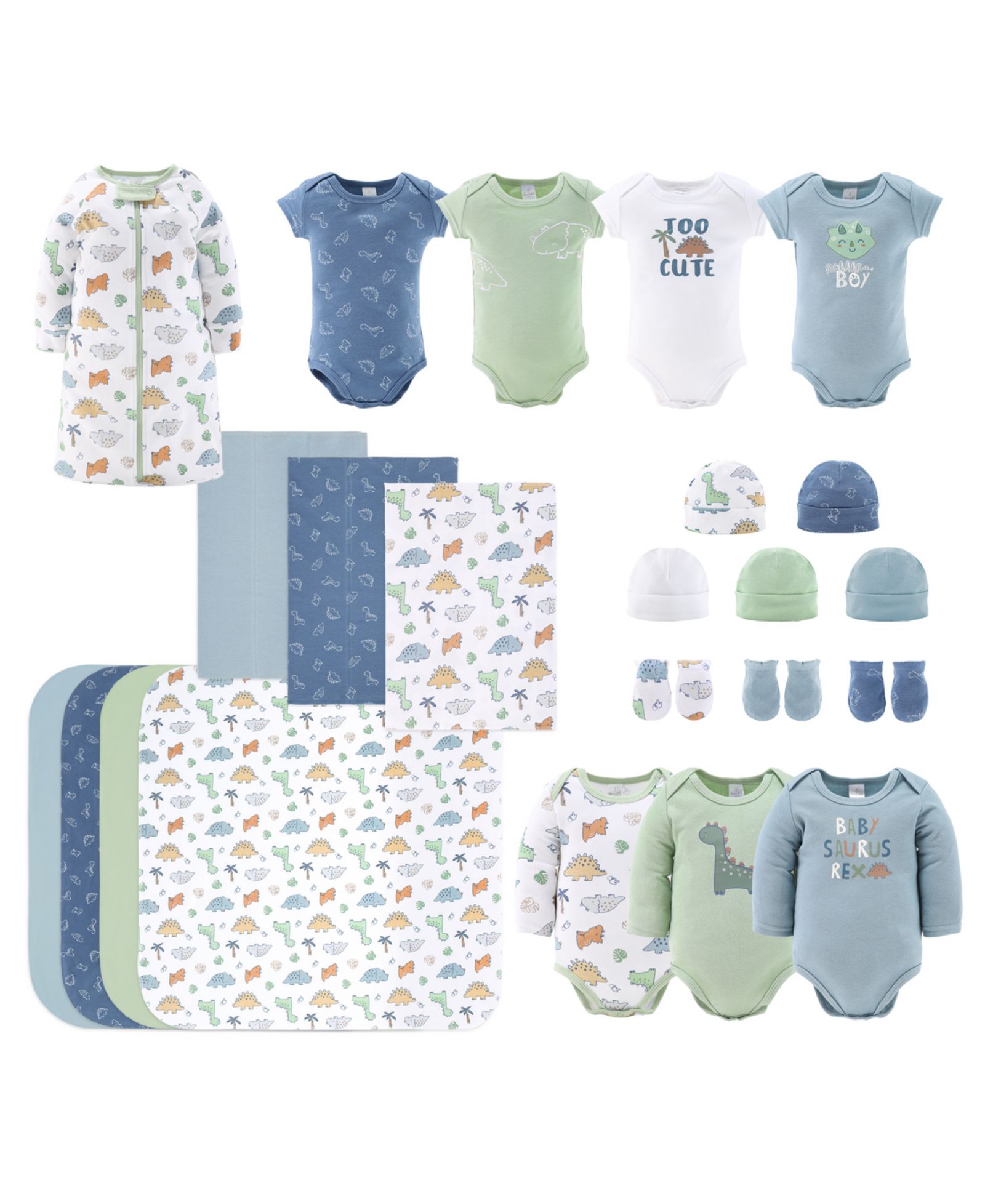 Подарочный набор The Peanutshell Baby Boys Newborn Shower Gift Set Layette Essentials