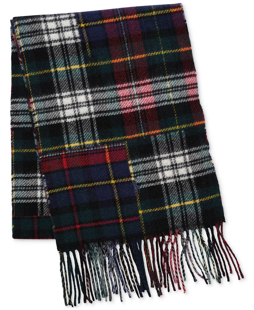 Polo Ralph Lauren Мужской шарф в клетку Patchwork Tartan