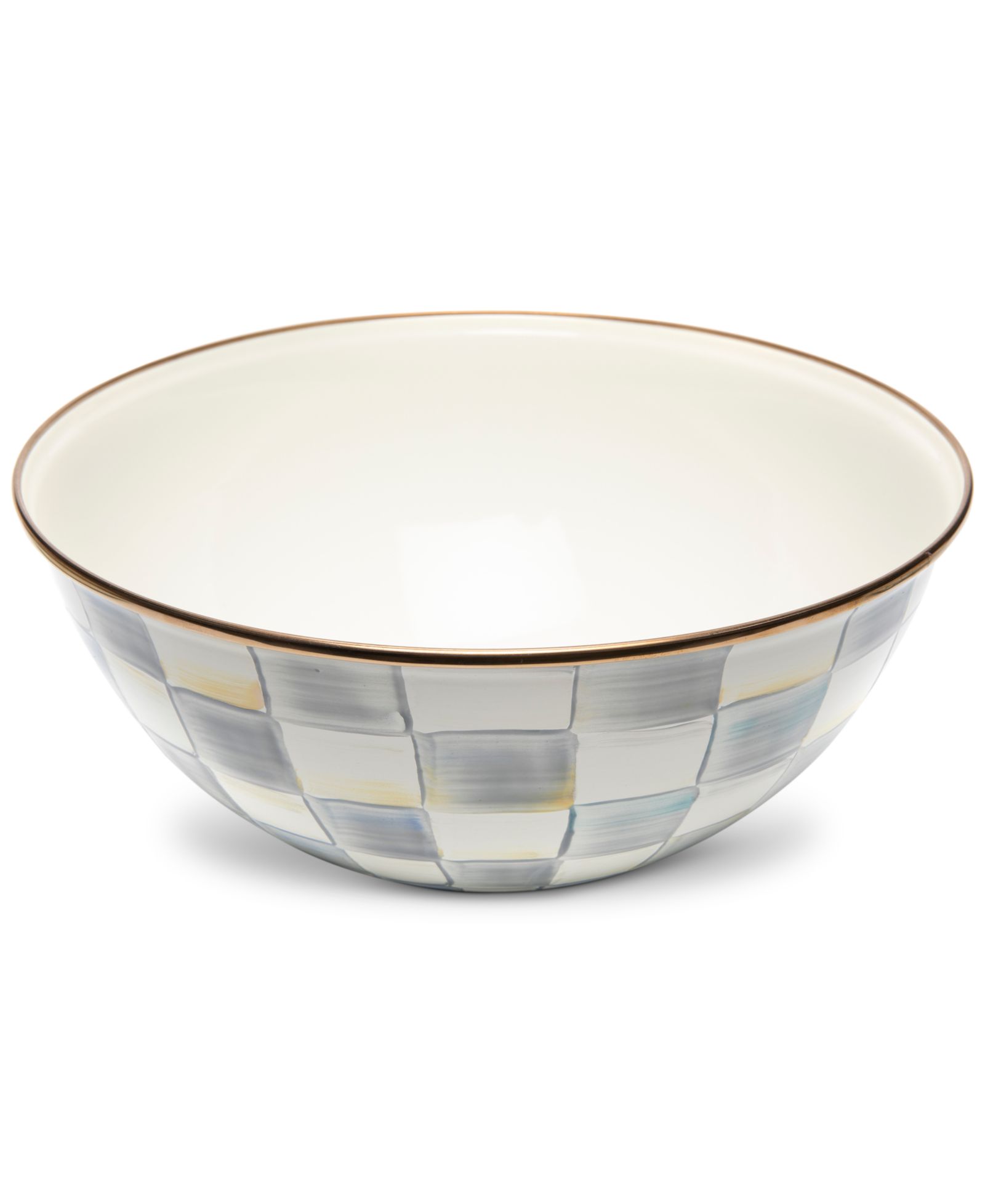Mackenzie-Childs Sterling Check Large Everyday Bowl, 128-oz.