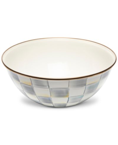 Большая повседневная чаша Mackenzie-Childs Sterling Check, 128-oz.