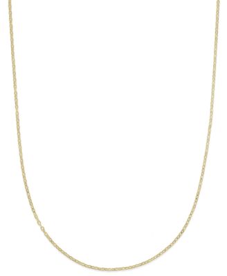 Necklace Flat Rolo Chain 18" (1-3/8mm) из золота 14k, легкая