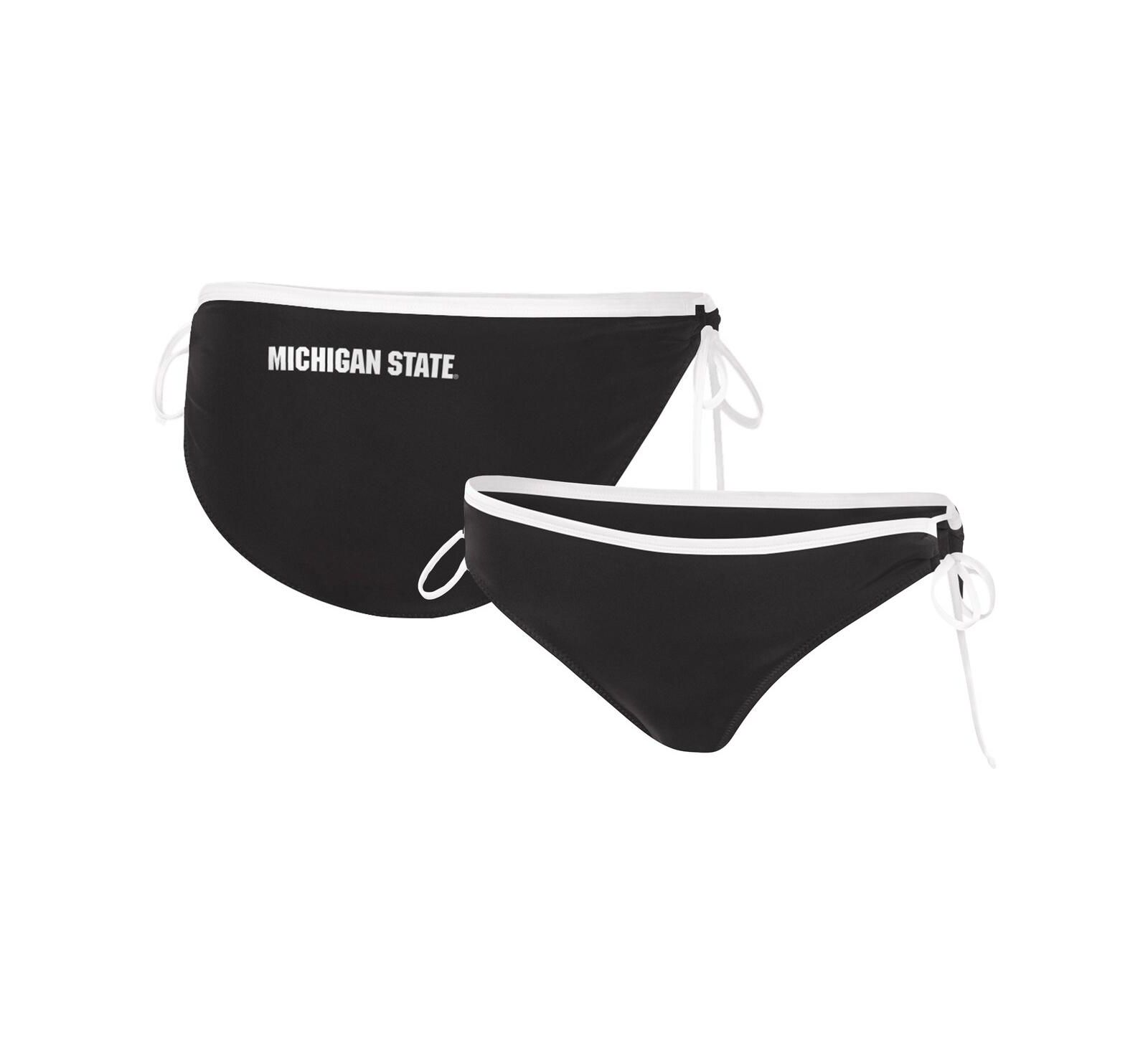 Женские плавки для бикини G-III 4Her by Carl Banks Black Michigan State Spartans Perfect Match