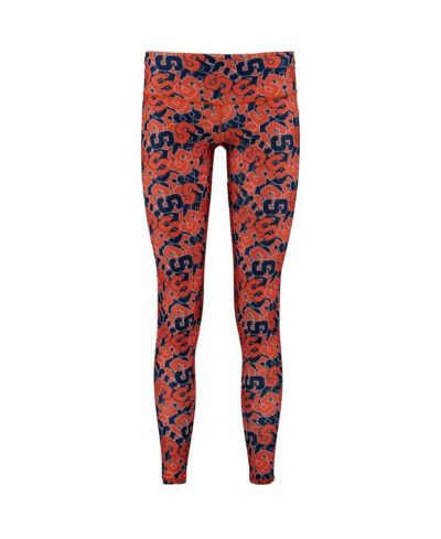 Женские леггинсы ZooZatz Multi Syracuse Orange Stacked Mascot