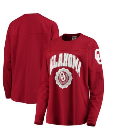 Women's Crimson Oklahoma Sooners Edith Long Sleeve T-shirt