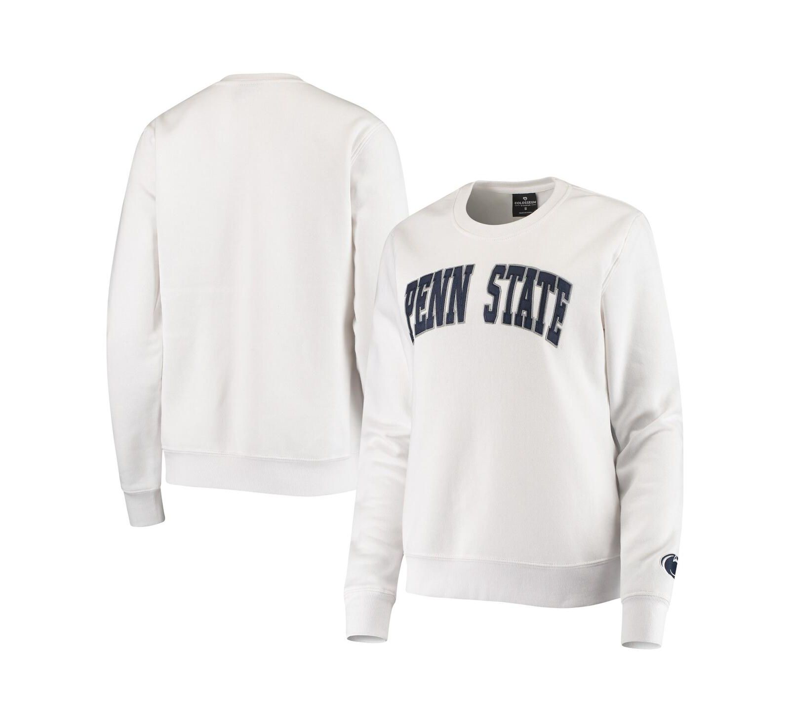 Женская толстовка Colosseum White Penn State Nittany Lions Campanile Pullover