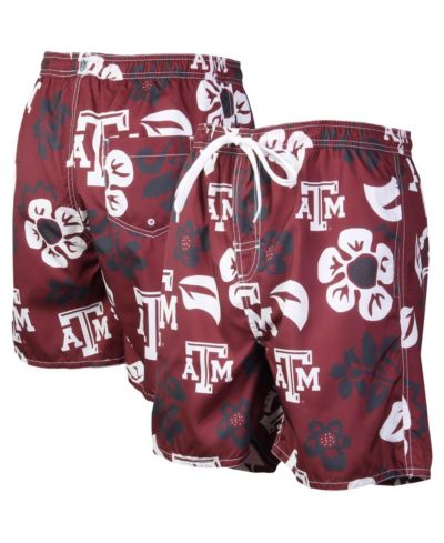 Мужские плавательные шорты Wes & Willy с цветочным принтом Texas A&M Aggies