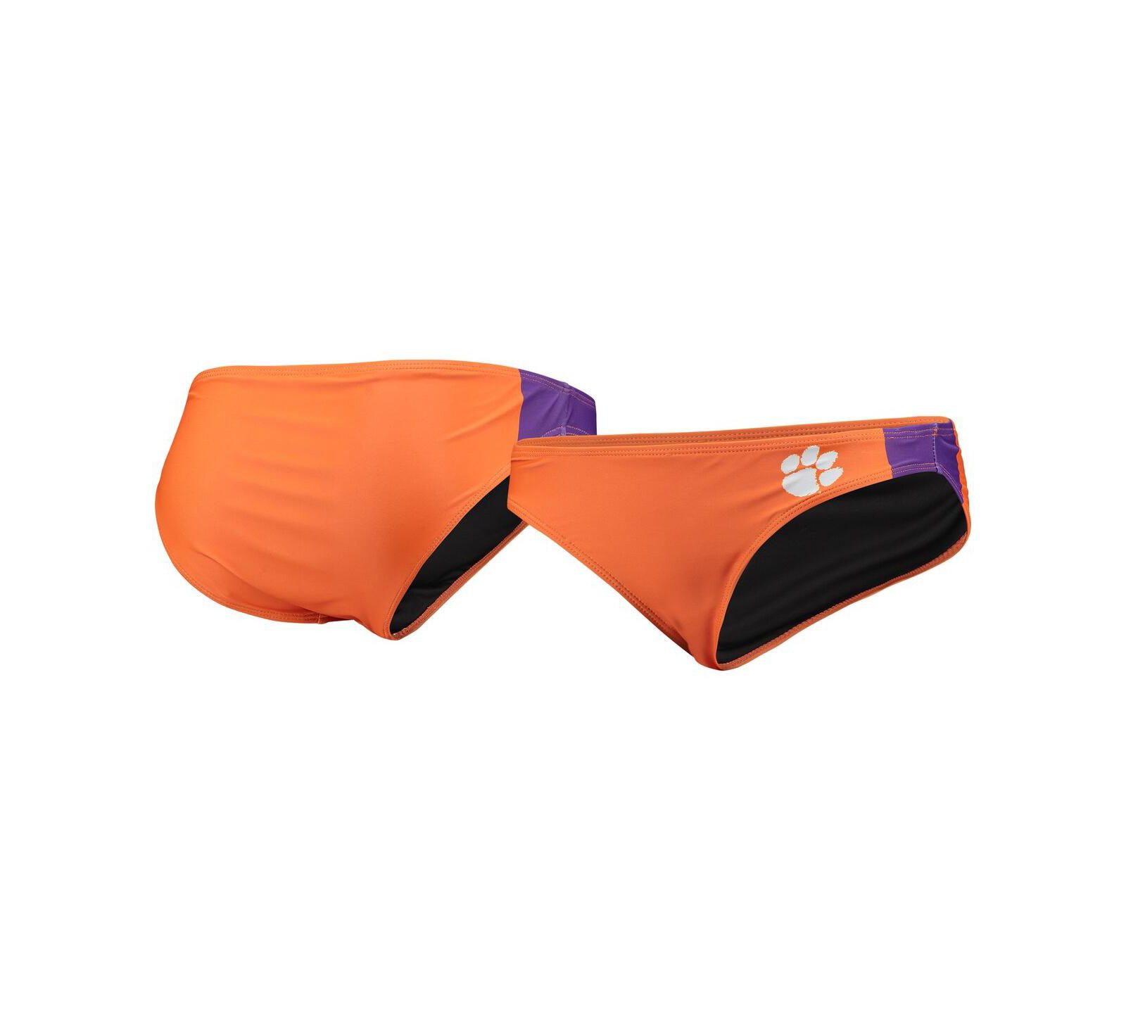 Women's FOCO Orange Clemson Tigers Wordmark Bikini Bottom