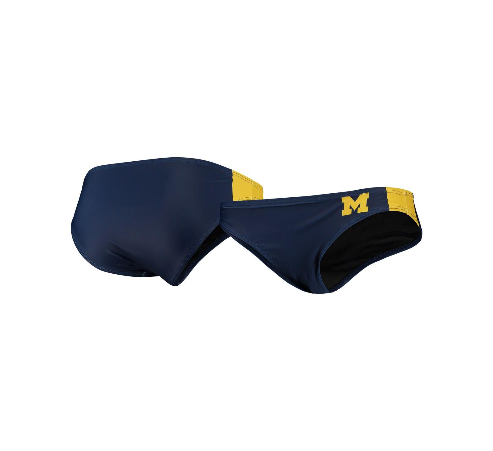 Женские плавки для бикини FOCO Navy Michigan Wolverines Wordmark