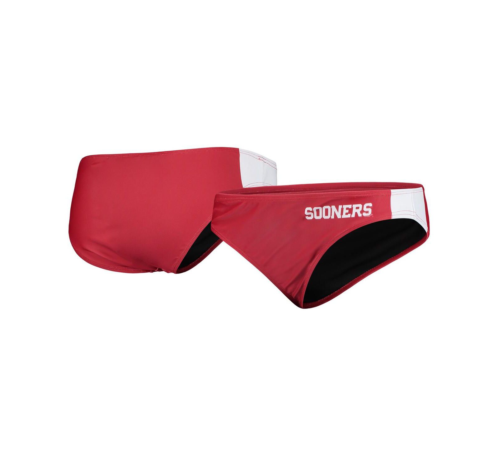Women's FOCO Crimson Oklahoma Sooners Wordmark Bikini Bottom