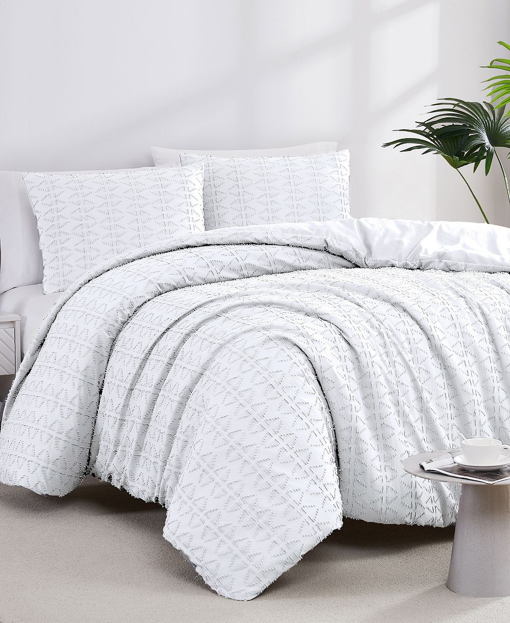 Комплект пододеяльник Southshore Fine Linens Dhara 3 Piece Textured, King/California King
