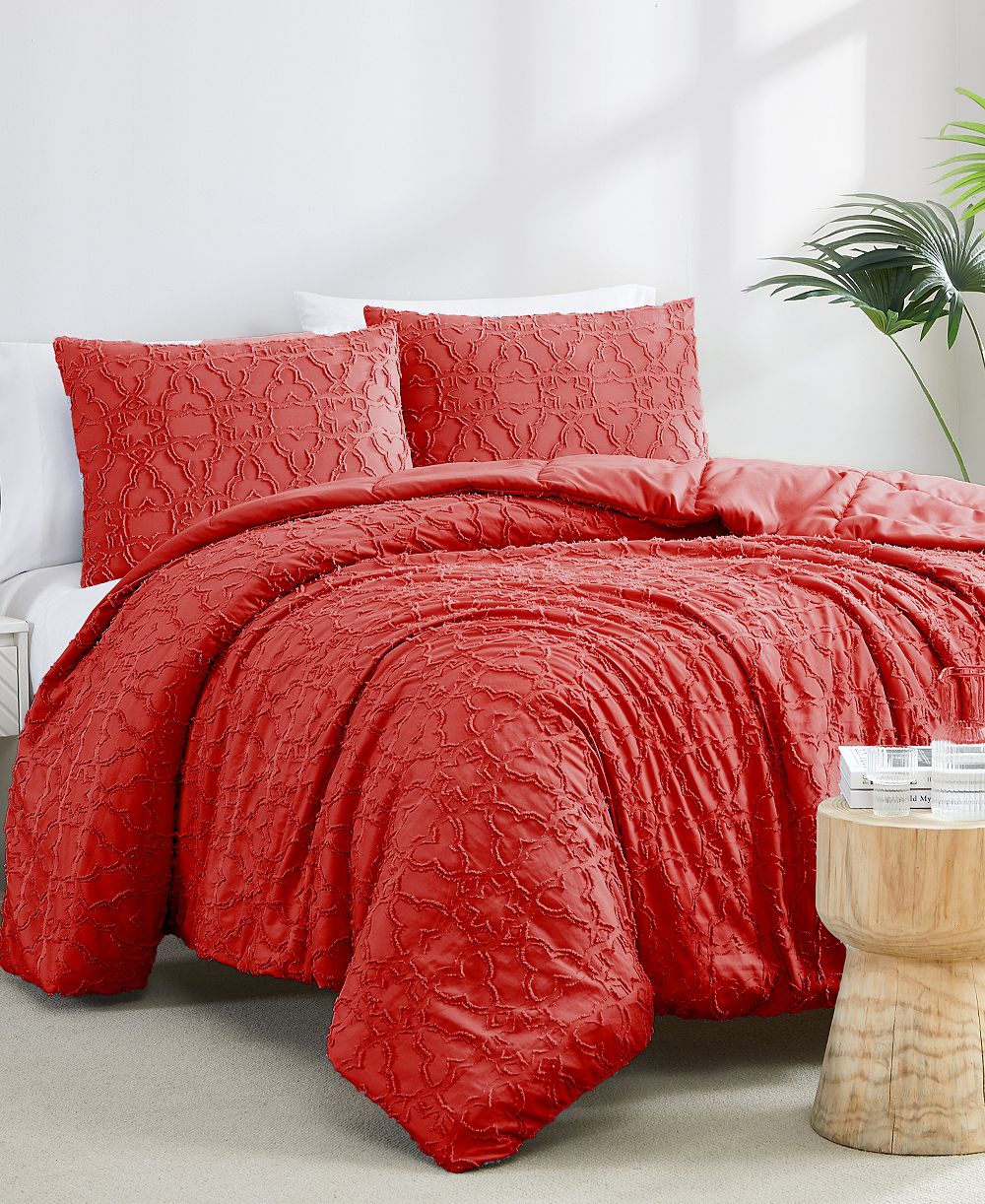 Комплект из 3 предметов Southshore Fine Linens Stella Clipped Jacquard, Twin