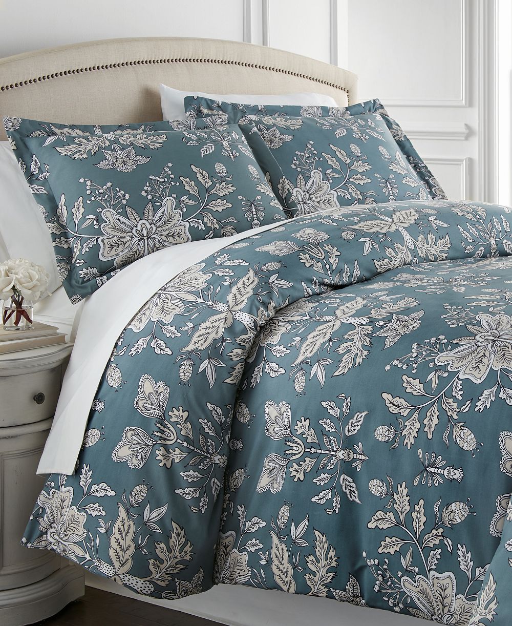 Southshore Fine Linens Набор из 3 покрывал Vintage-Like Garden, Full/Queen