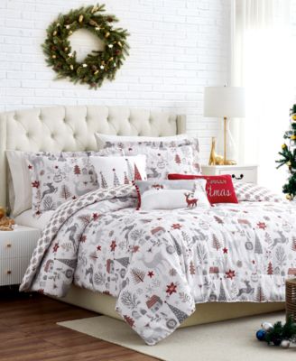 Southshore Fine Linens Holly Jolly Lane Reversible 6-Pc. Comforter Set, Twin