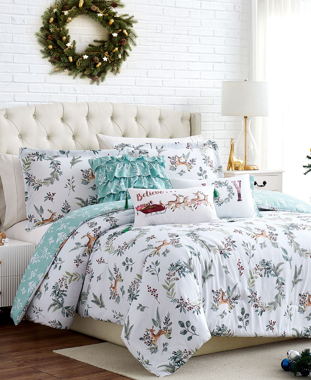 Комплект одеял Southshore Fine Linens Happy Holidays Reversible 6-Pc. Twin