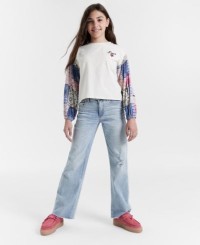 Джинсы Levi's для девочек Vintage-Like с высокой посадкой и широкими штанинами, 7-16