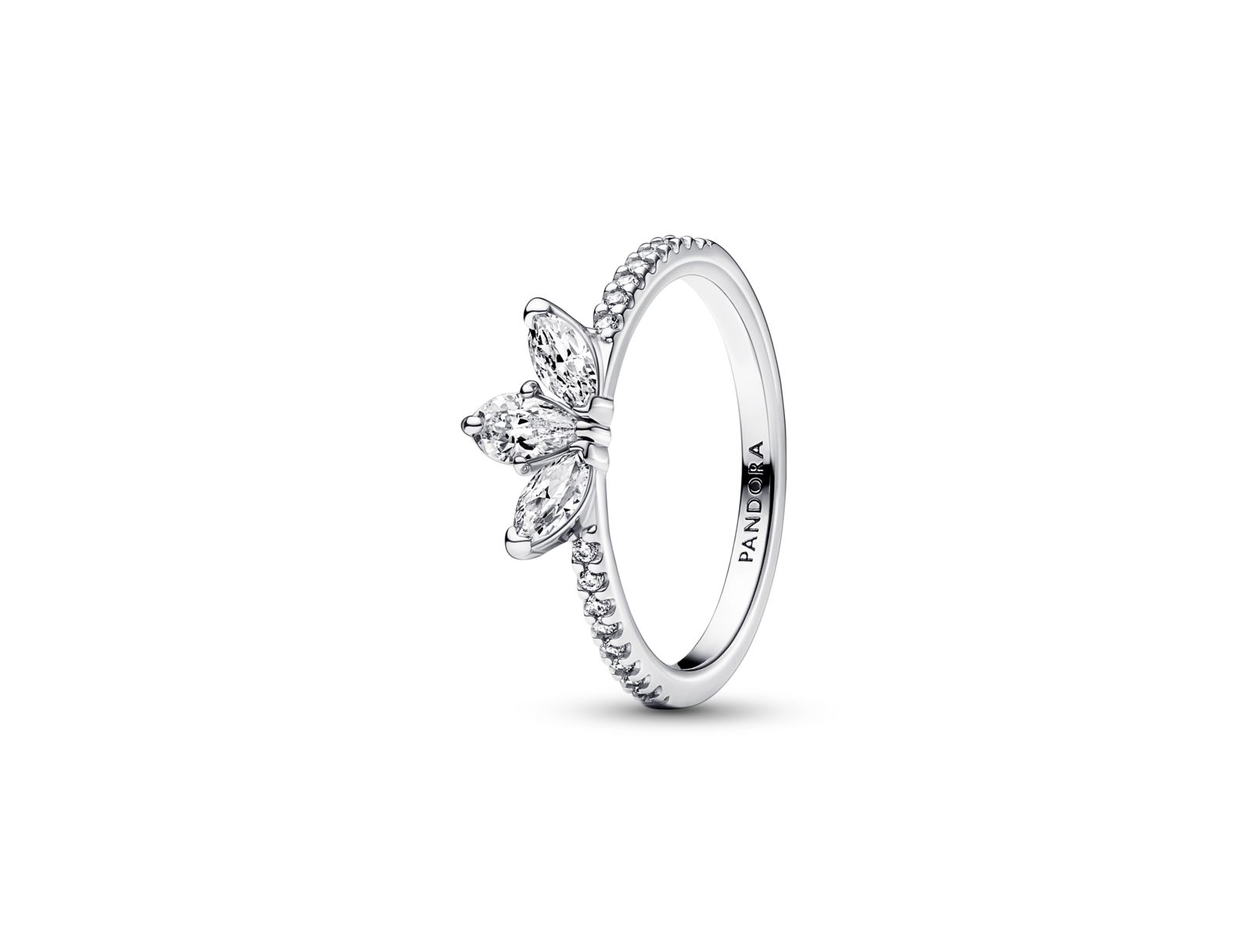 Кольцо Pandora Timeless Sparkling Herbarium Cluster с кубическим цирконием