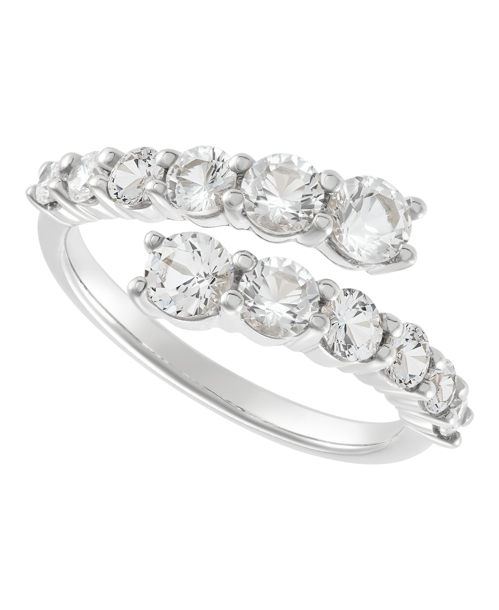 Кольцо Grown With Love Lab Grown Diamond Bypass in 14k White Gold (1-1/2 ct. t.w.)