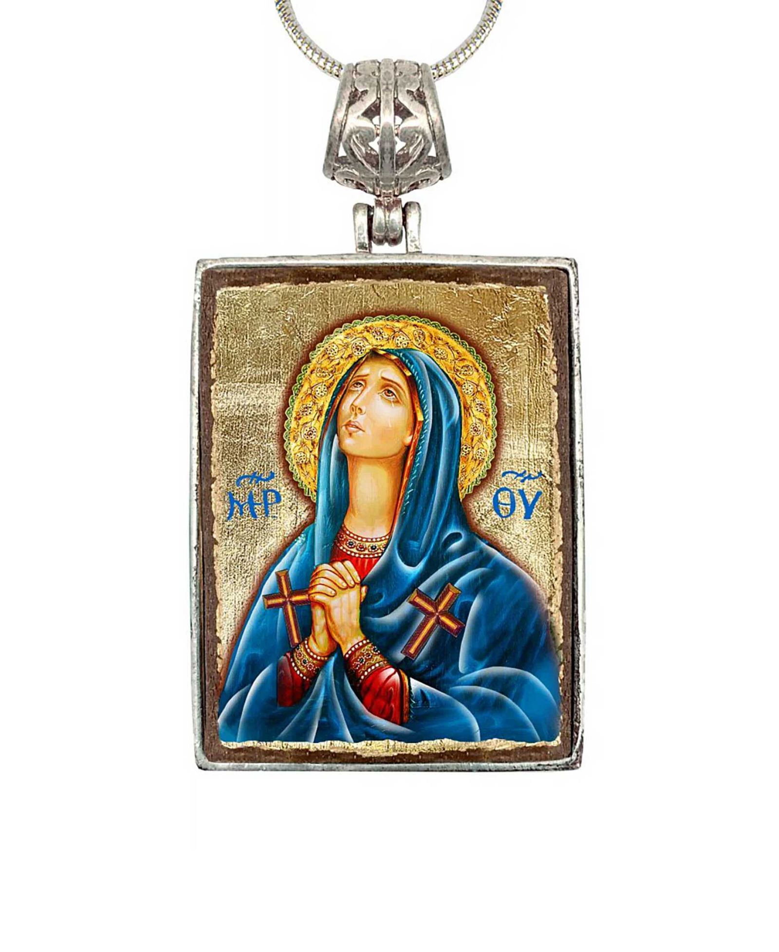 G.DeBrekht Ожерелье Maria Magdalena Religious Holiday Jewelry Monastery Icons