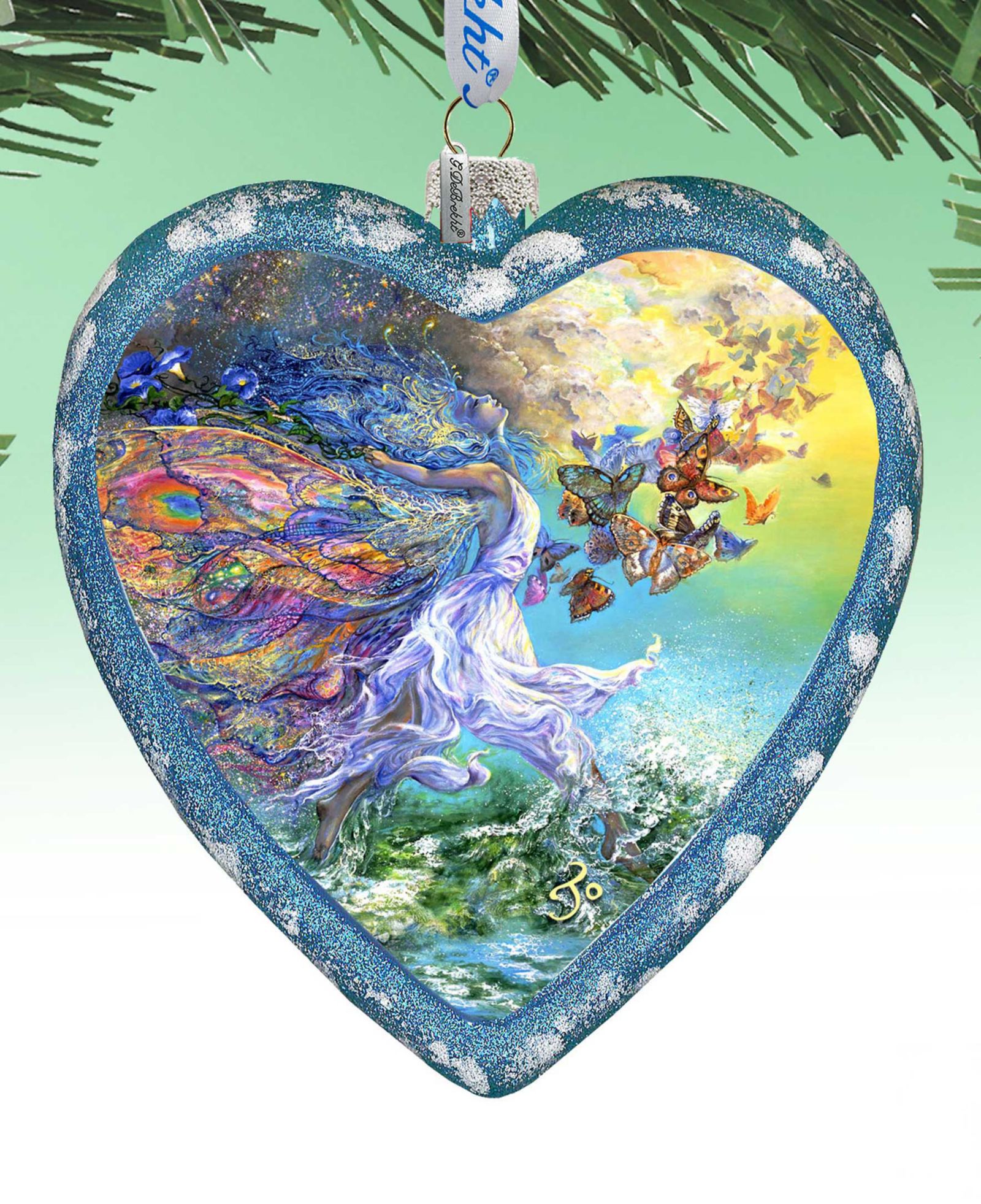 Рождественское украшение G.DeBrekht Butterfly Fairy Heart Holiday Ornament