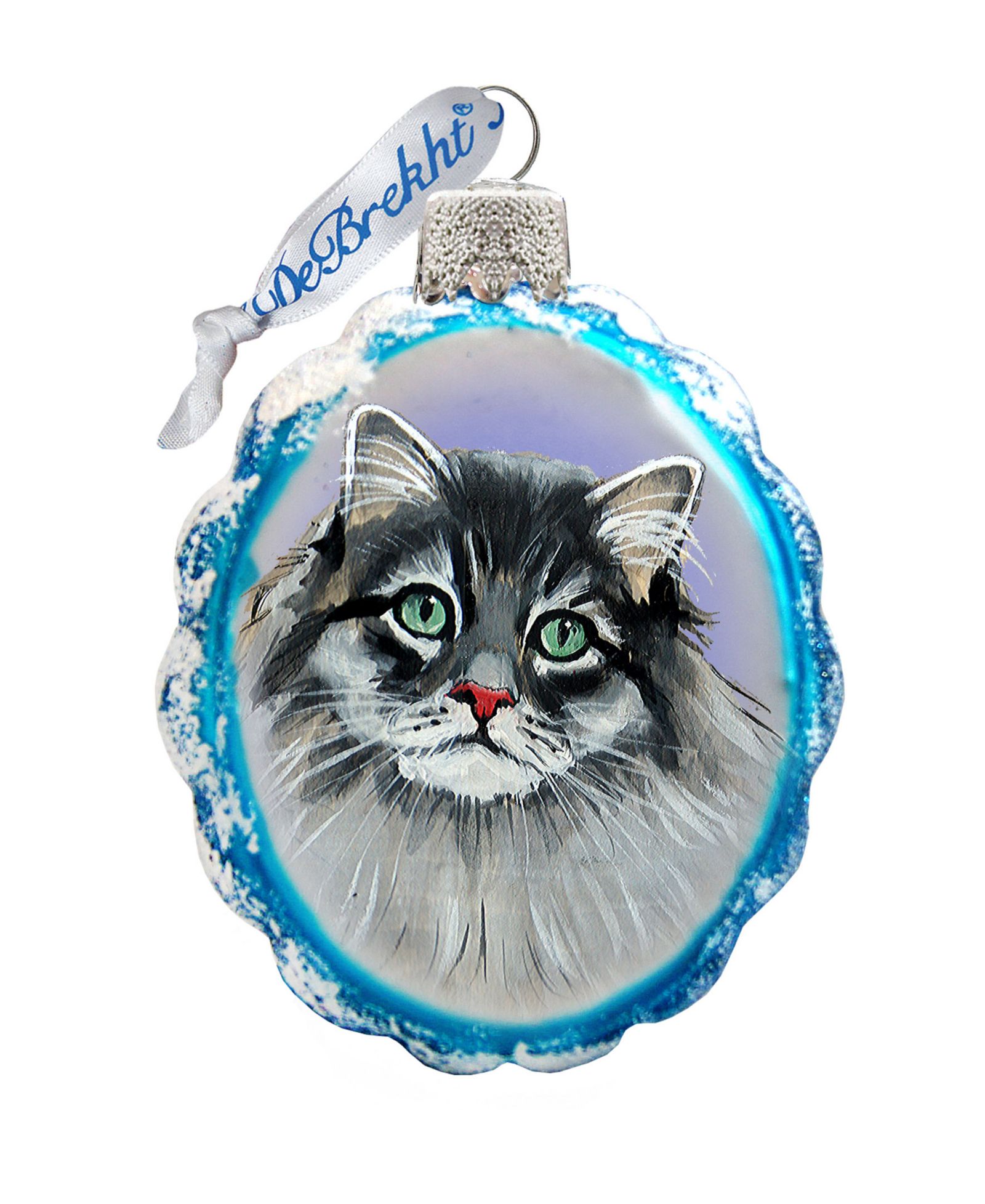 Елочное украшение Designocracy Siberian Forest Cat Mercury