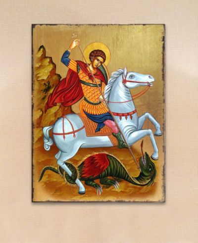 G.DeBrekht Религиозные монастырские иконы Святого Георгия