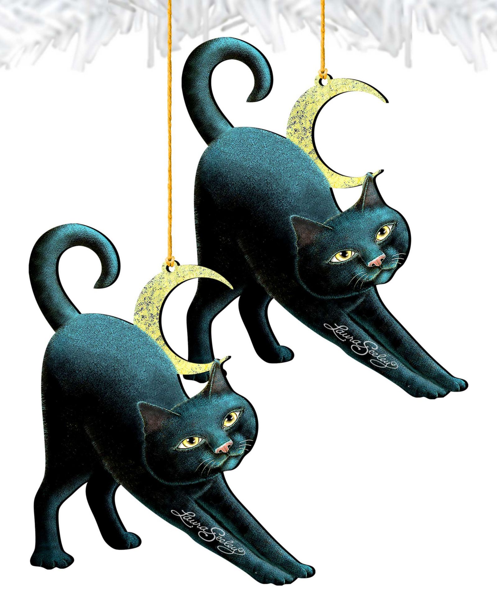 Designocracy набор праздничных украшений Black Cat, 2 штуки