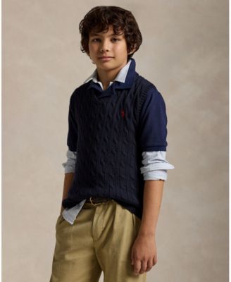 Polo Ralph Lauren детский вязаный жилет с косой вязку