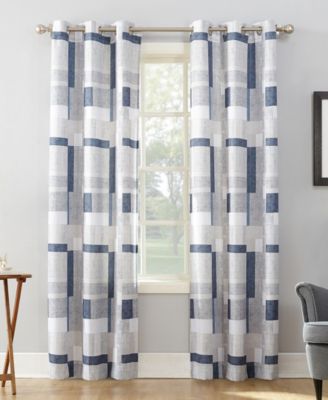 Полупрозрачная тюль Valerie Blockade Geometric Blocks Semi-Sheer Grommet
