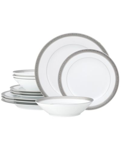 Набор Noritake Crestwood Platinum 12 предметов на 4 персоны