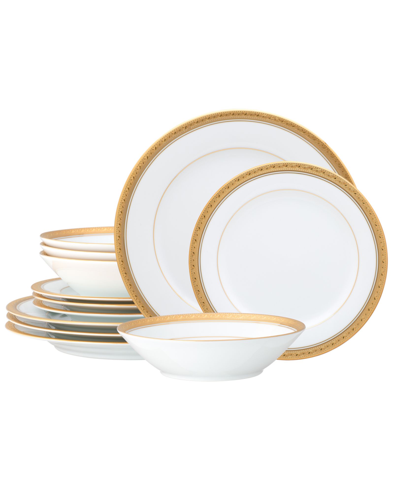 Набор столовой Noritake Crestwood Gold, 12-Piece