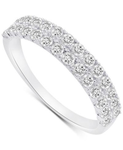 Кольцо Diamond Double Row Band в Platinum (3/4 ct. t.w.)