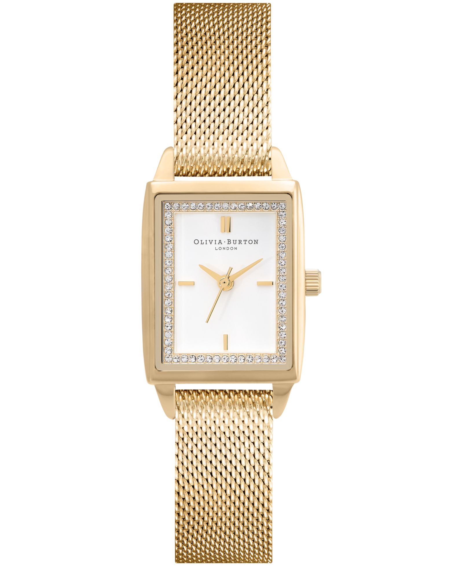 Женские часы Olivia Burton Quartz Gold-Tone Stainless Steel Mesh 25.5mm x 20.5mm
