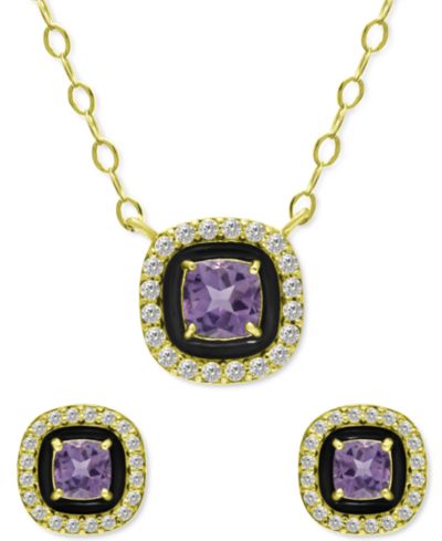 Amethyst/Black/Gold