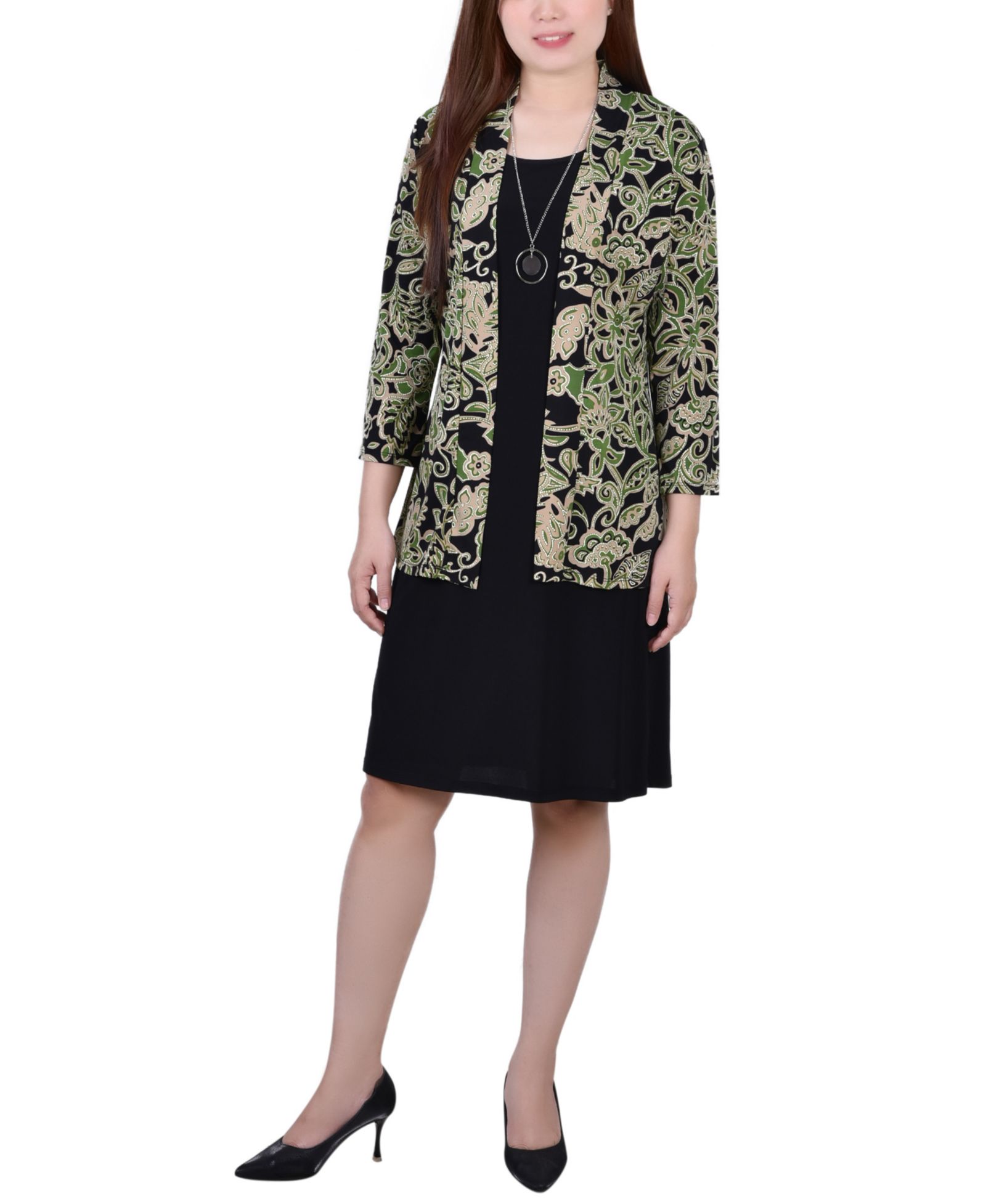 NY Collection Women's Two Piece Dress Set